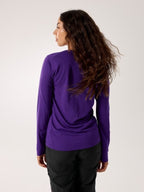 Women's Taema Crew LS #Azalea Heather [X00000691408]｜ARC'TERYX