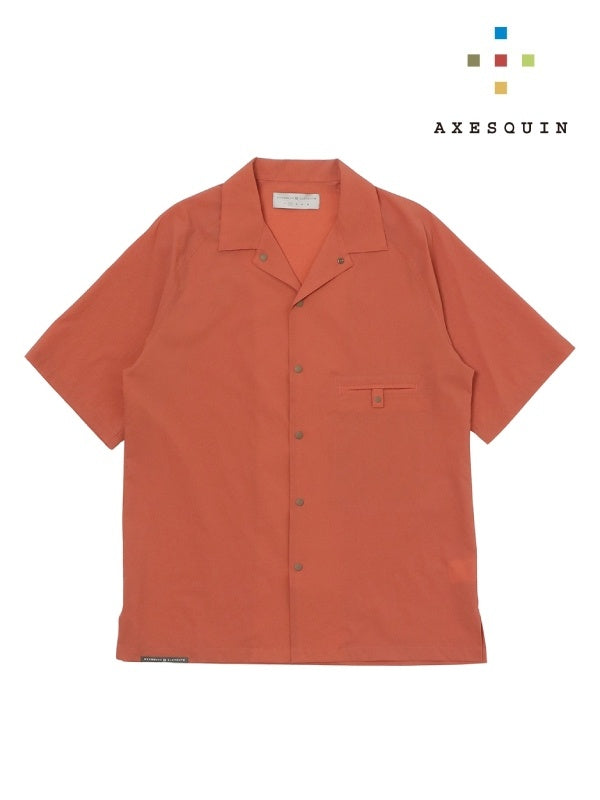 軽くて涼しい半袖シャツ #マンゴ [21102]｜AXESQUIN
