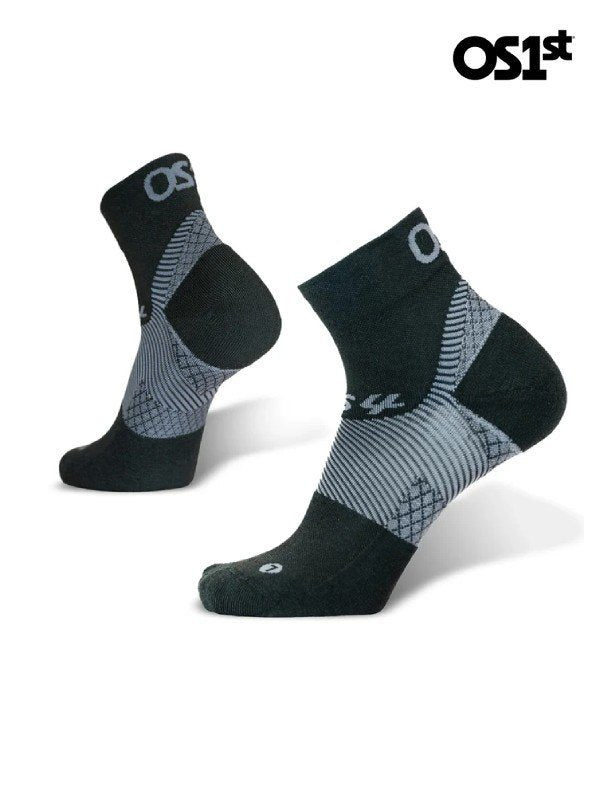 FS4 Merino Plantar Fasciitis Compression Socks 1/4crew #Black｜OS1st