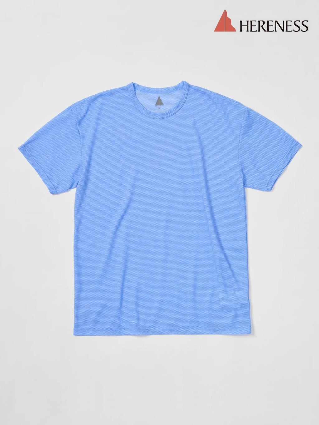 Wool Mesh T-shirt #LAKE BLUE [hu-10010]｜HERENESS