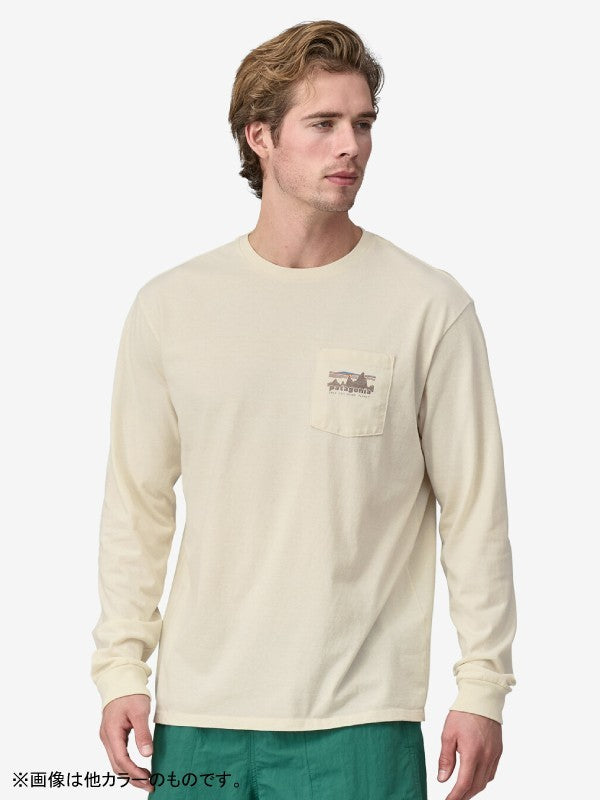 Men's L/S '73 Skyline Pocket Responsibili-Tee #INBK [37743]｜patagonia