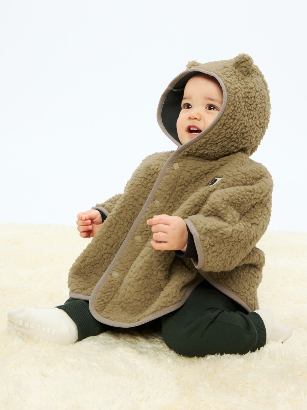 Baby Cuddle Fleece Poncho #CK [NAB72402]｜THE NORTH FACE