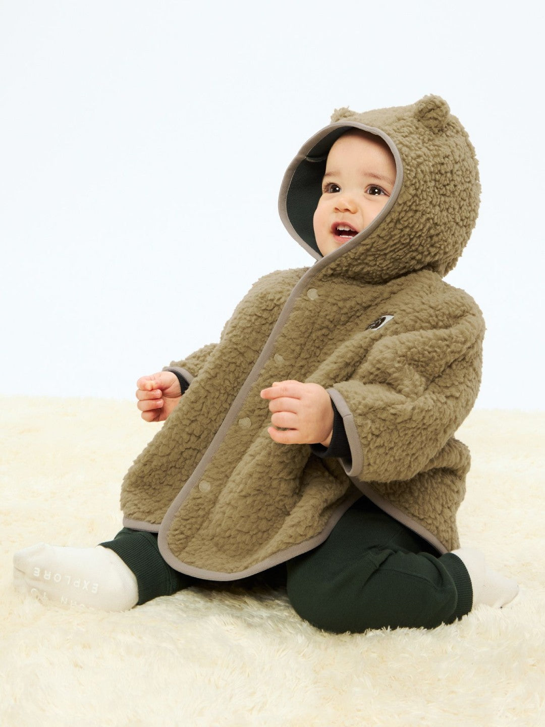 Baby Cuddle Fleece Poncho #CK [NAB72402]｜THE NORTH FACE