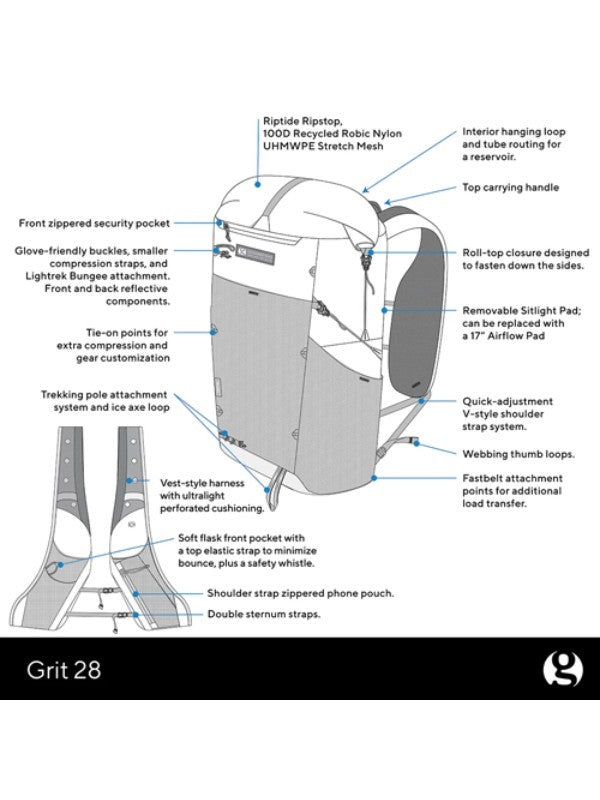 Type2 Grit 28 #Grey [GSCU0097-011]｜GOSSAMER GEAR