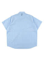 HIKE&BIKE CAVE BIG HALF SHIRTS #SAX [PS231311-2]｜PAPERSKY WEAR