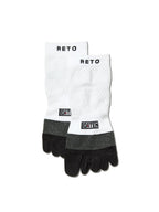 RUNNING SOCKS 5 FINGER TYPE ver.1.5 #ホワイト｜RETO
