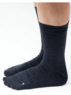 Natural Shape Crew Axio Wool #Black [YUB233-022025-BLK]｜YUBI SOCKS