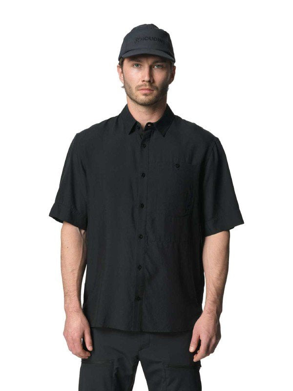 Men's Tree Shortsleeve Shirt #True Black Light [860051]｜HOUDINI