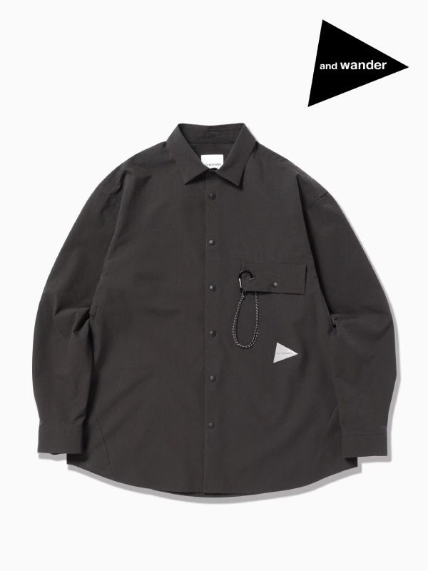 Women's dry breathable LS shirt #022/charcoal [4143120]｜and wander