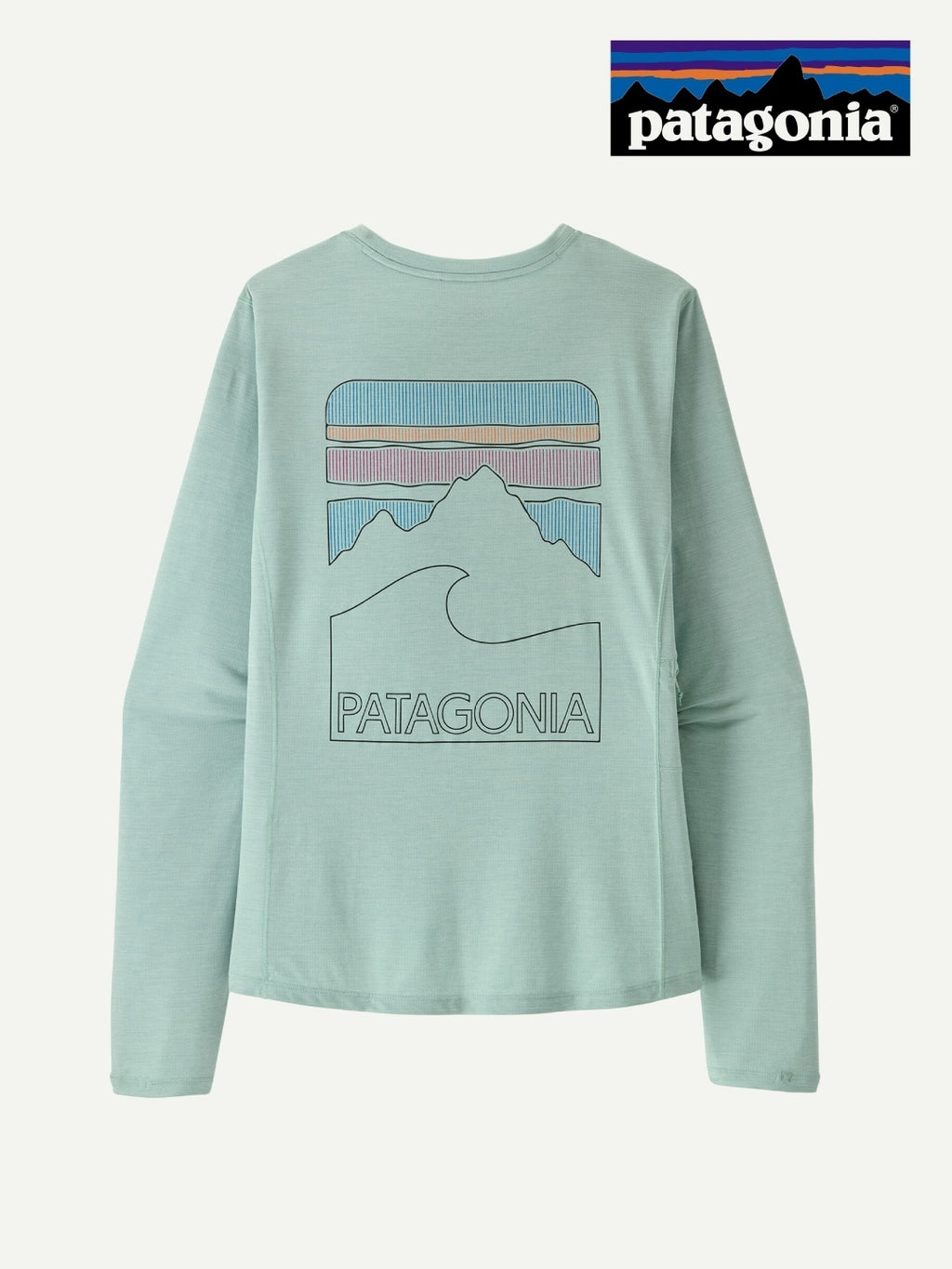 Women's L/S Cap Cool Sun Shirt - Peak Visions #TBIX [44935]｜patagonia