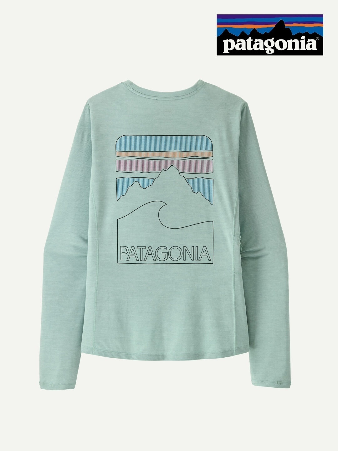 Women's L/S Cap Cool Sun Shirt - Peak Visions #TBIX [44935]｜patagonia