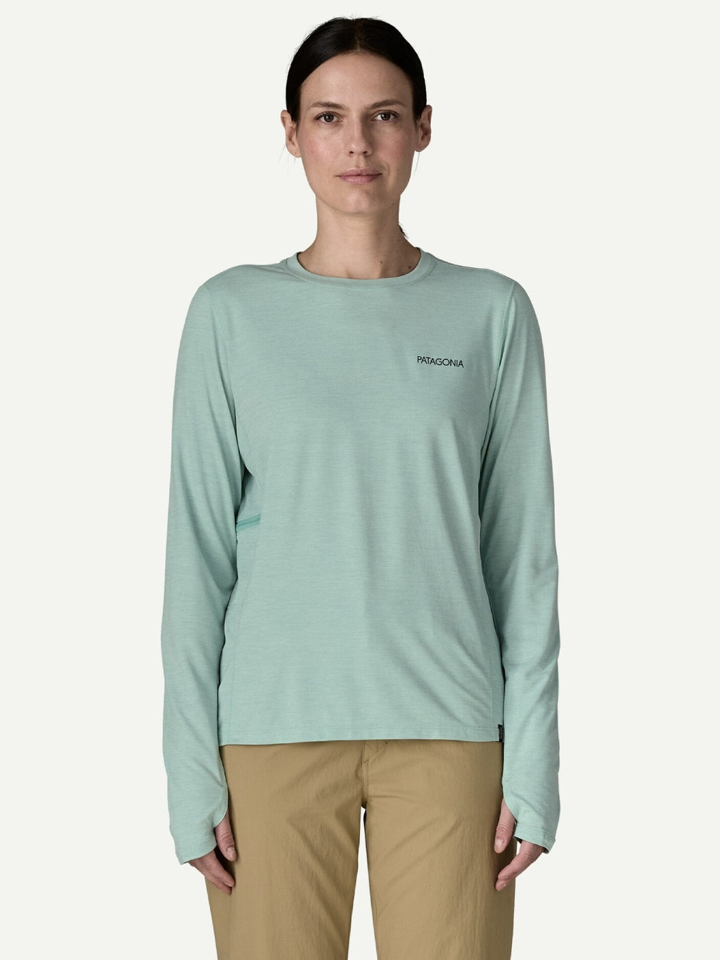 Women's L/S Cap Cool Sun Shirt - Peak Visions #TBIX [44935]｜patagonia
