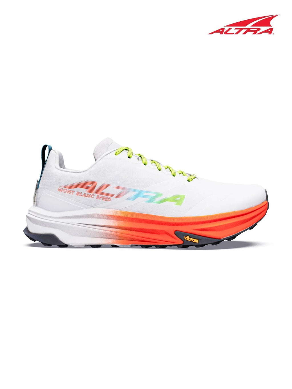 【Men】MONT BLANC SPEED M #WHITE/FRY CORAL/VPR BLU [AL0A85RZ73Z1M080]｜ALTRA