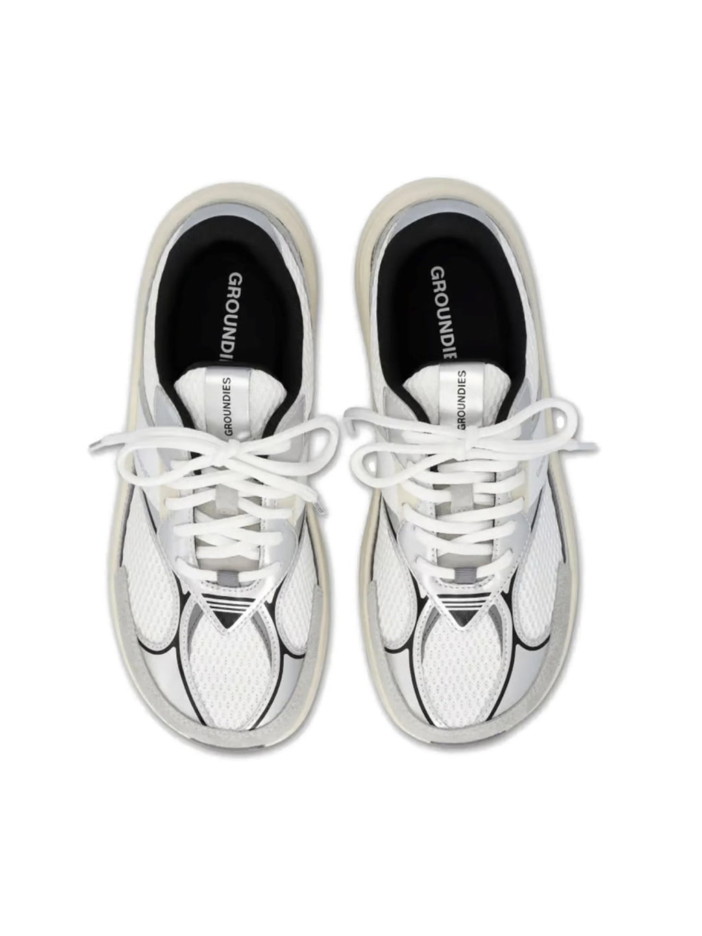 Men's Starlite 2.0 #White/Silver/Black [GND104-410126-WHS]｜GROUNDIES