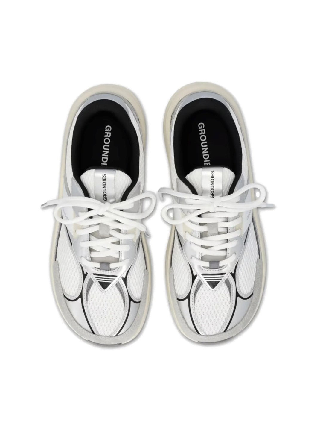 Men's Starlite 2.0 #White/Silver/Black [GND104-410126-WHS]｜GROUNDIES