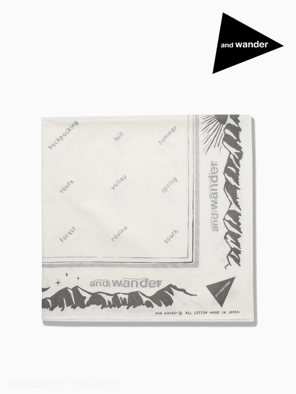 reflective words bandanna #off white [5987264]｜and wander