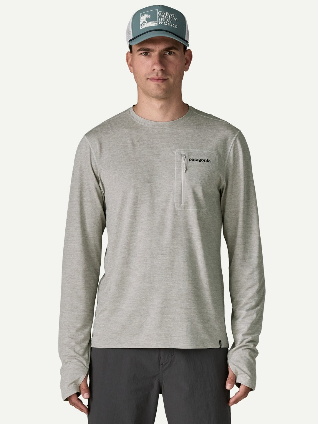 L/S Cap Cool Sun Shirt - Fitz Roy Trout #CGSX [44932]｜patagonia