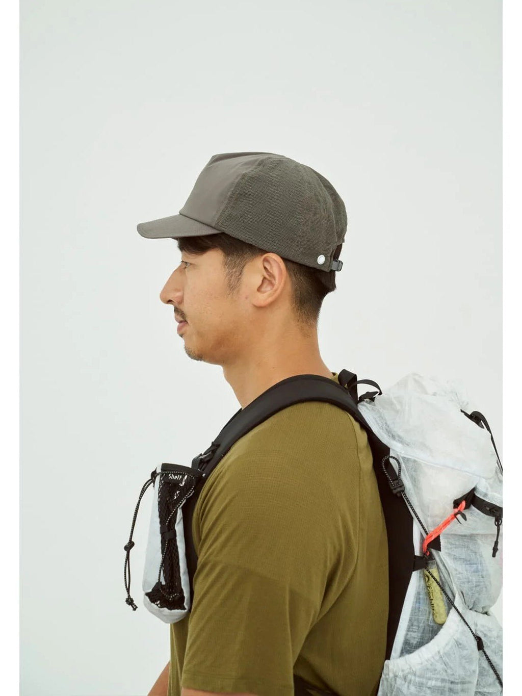 Crevice Mesh cap #Grey [HL-1117]｜halo commodity
