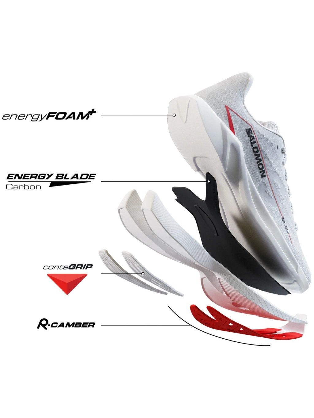 S/LAB SPECTUR #White/Fiery Red/Black [L47376000]｜SALOMON