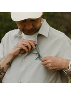 Outdoor Seersucker Shirt #BEIGE [HU-30009]｜HERENESS