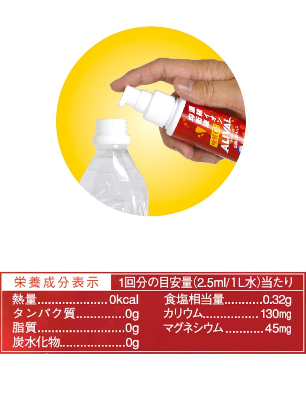 濃縮イオン均衡液アライバル プレーン 60mlプッシュ式｜ALIVAL