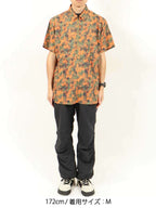TRIPLE CROWN ZIP DOWN SHORT SLEEVE #ABSTRACT ORANGE CAMO [TC’BD-USS]｜Jolly Gear