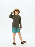 Kid's Novelty Class V Short #FL [NBJ42534]｜THE NORTH FACE【Outlet_40】