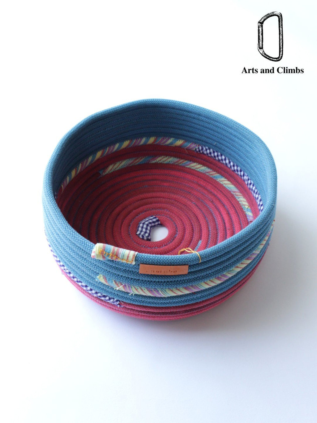 Rope basket (M) #Blue/Pink｜Arts and Climbs