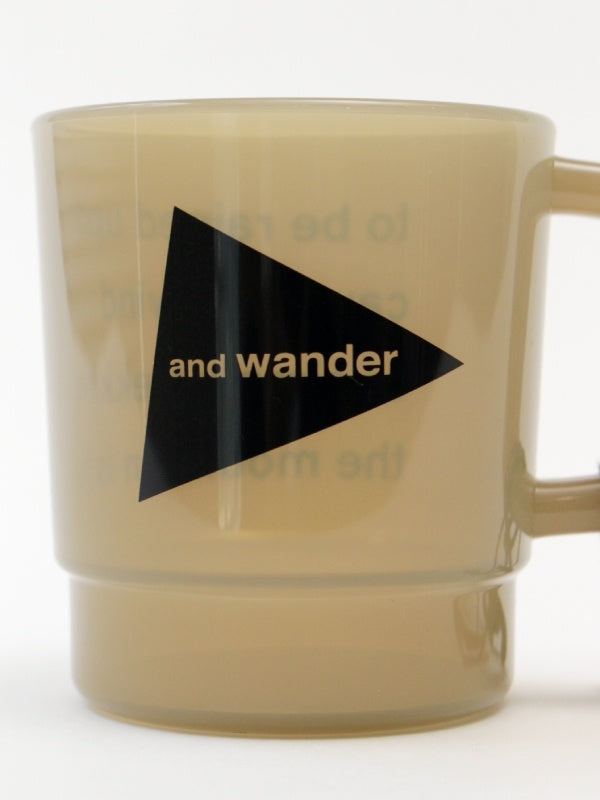 and wander logo PP mug #beige [5744987701]｜and wander