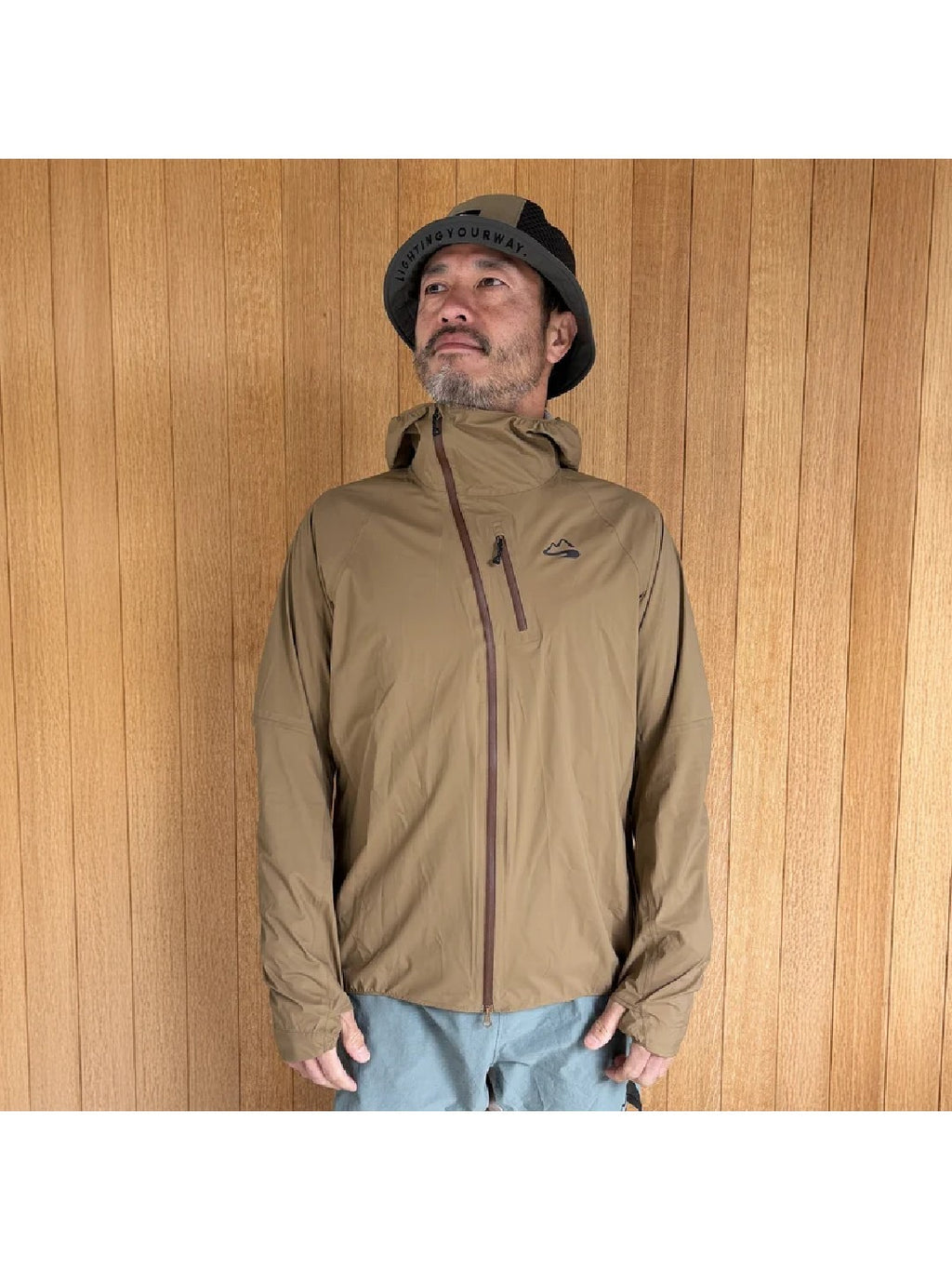 Up-Swing Rain Hoody #キャラメルブラウン [MSRH-003]｜milestone