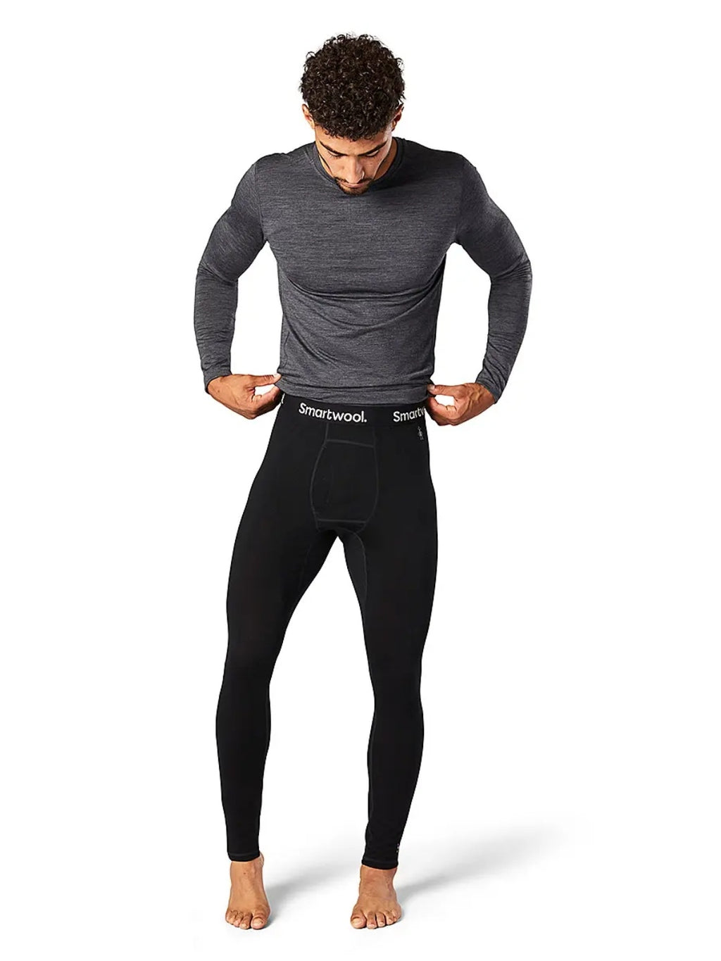 【Men】メンズ クラシックオールシーズンメリノ ベースレイヤーボトム #ブラック [SW61423003004]｜Smartwool