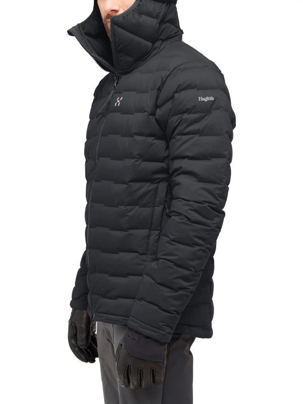 Spitz Down Hood Men #True Black [607459]｜HAGLOFS