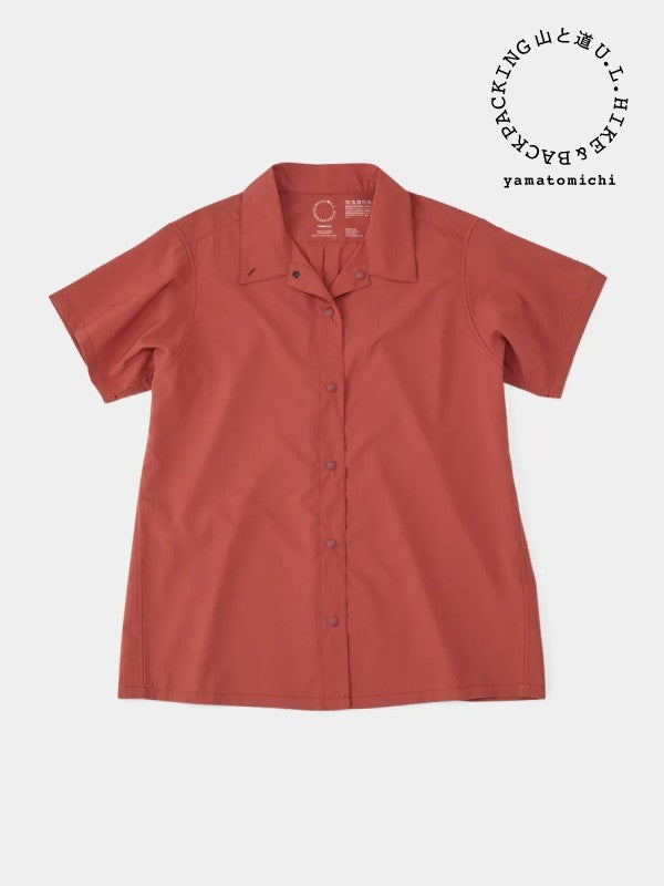 Woman's UL Short Sleeve Shirt #Brick Red｜山と道
