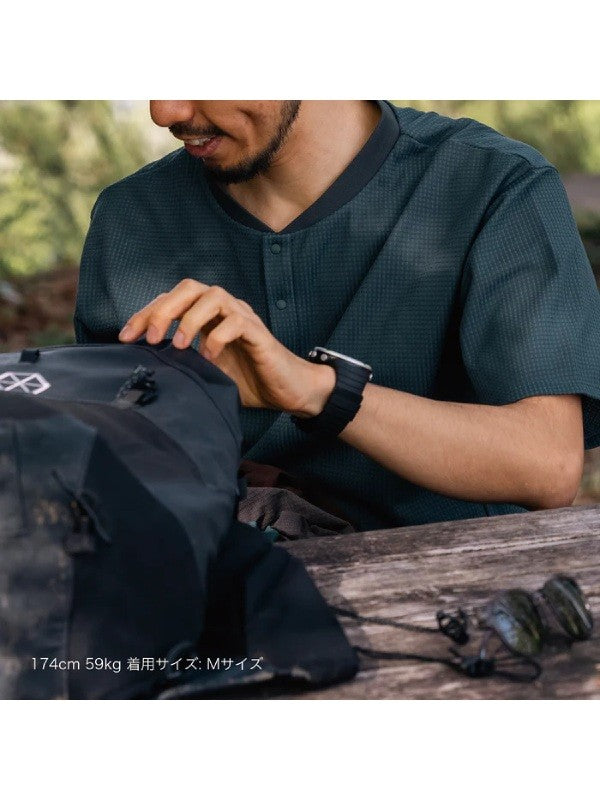 Doublecell Henley S/S Shirts #Sage Grey [100924]｜STATIC