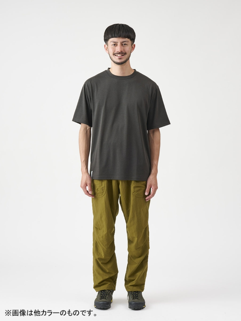 タッサーナイロンのルーズパンツ #カチイロ [22047]｜AXESQUIN