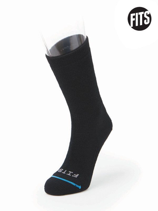 ミディアムラグドクルー #ブラック [F1005]｜FITS