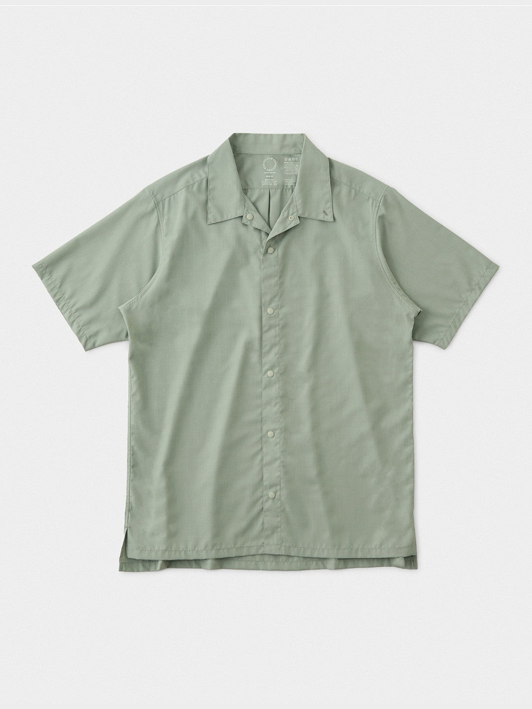 Men's Bamboo Short Sleeve Shirt #Seagrass｜山と道