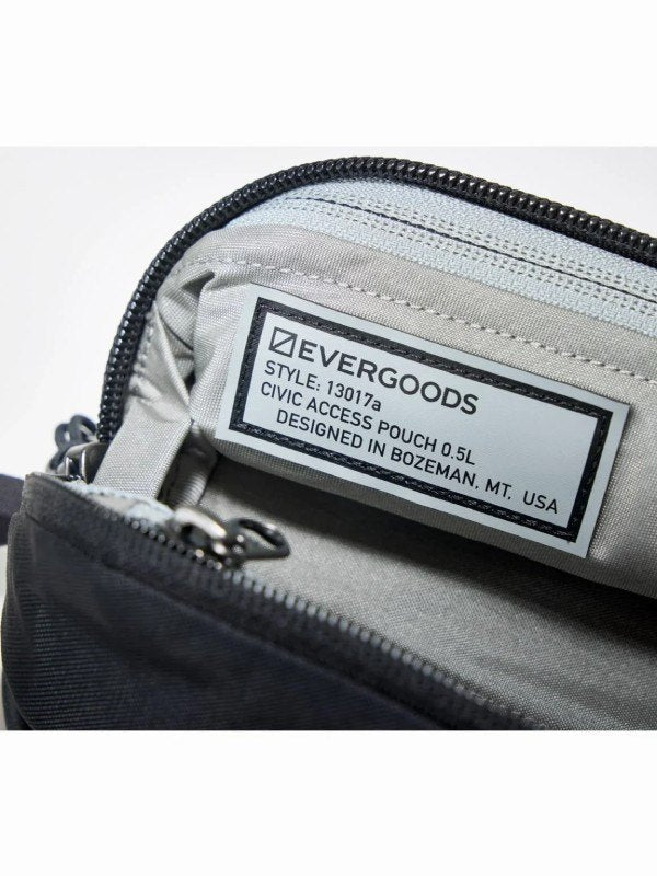 CIVIC ACCESS POUCH 0.5L #Solution Dyed Black [CAP0.5]｜EVERGOODS