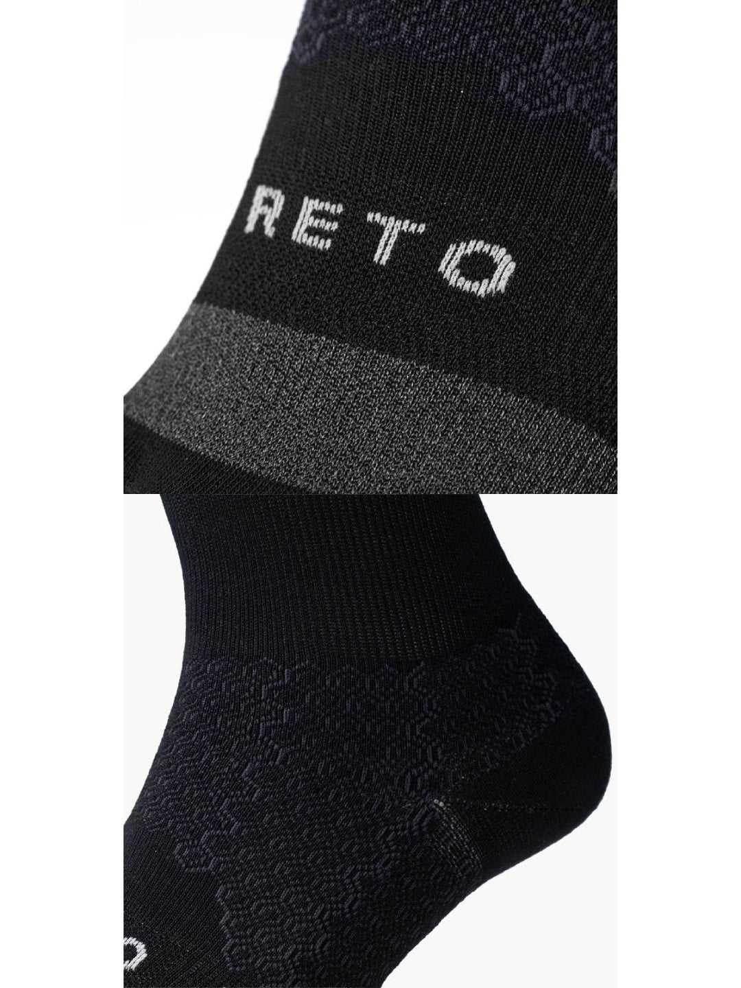 RUNNING SOCKS MIDDLE 5F #ブラック｜RETO