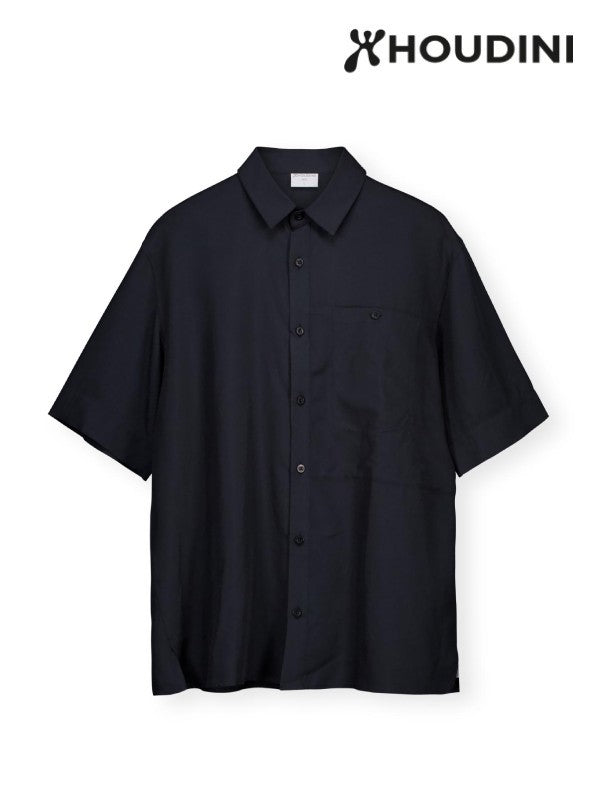 Men's Tree Shortsleeve Shirt #True Black Light [860051]｜HOUDINI