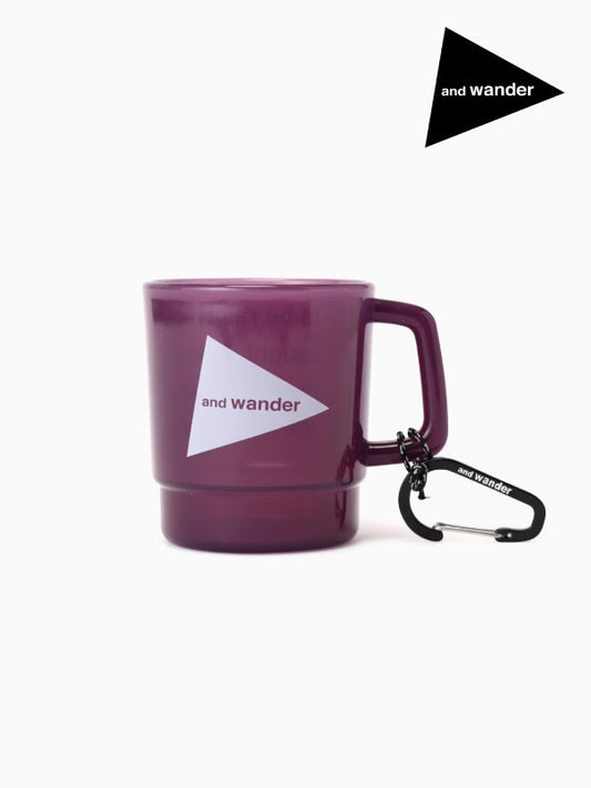 and wander logo PP mug #purple [4987701]｜and wander