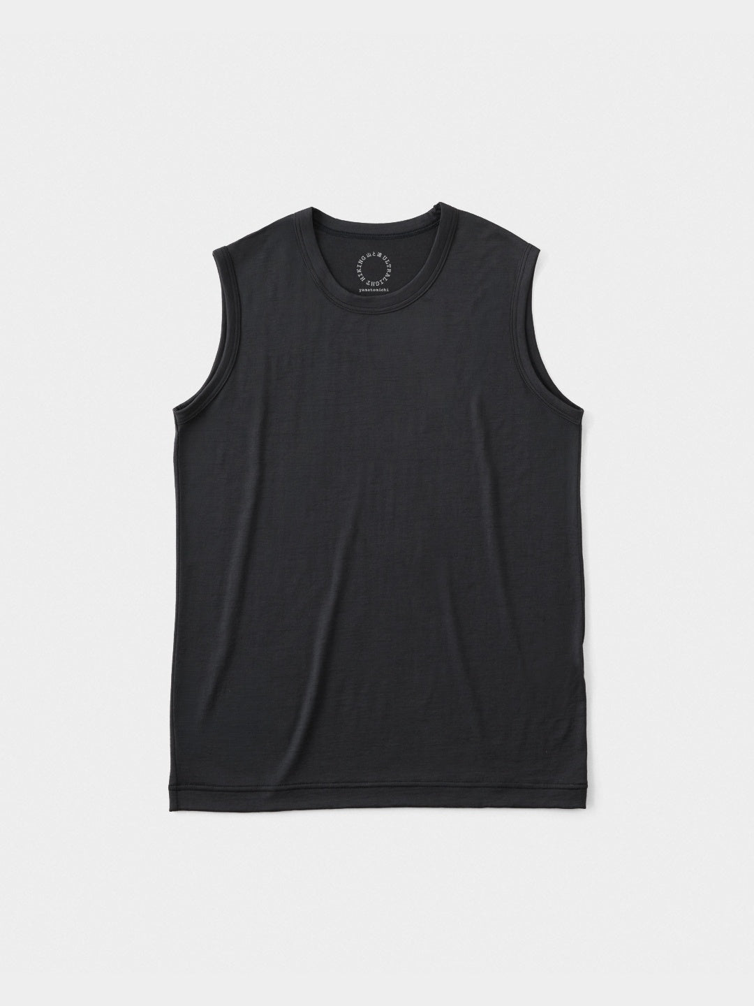 Women's 100% Light Merino Sleeveless #Charcoal｜山と道
