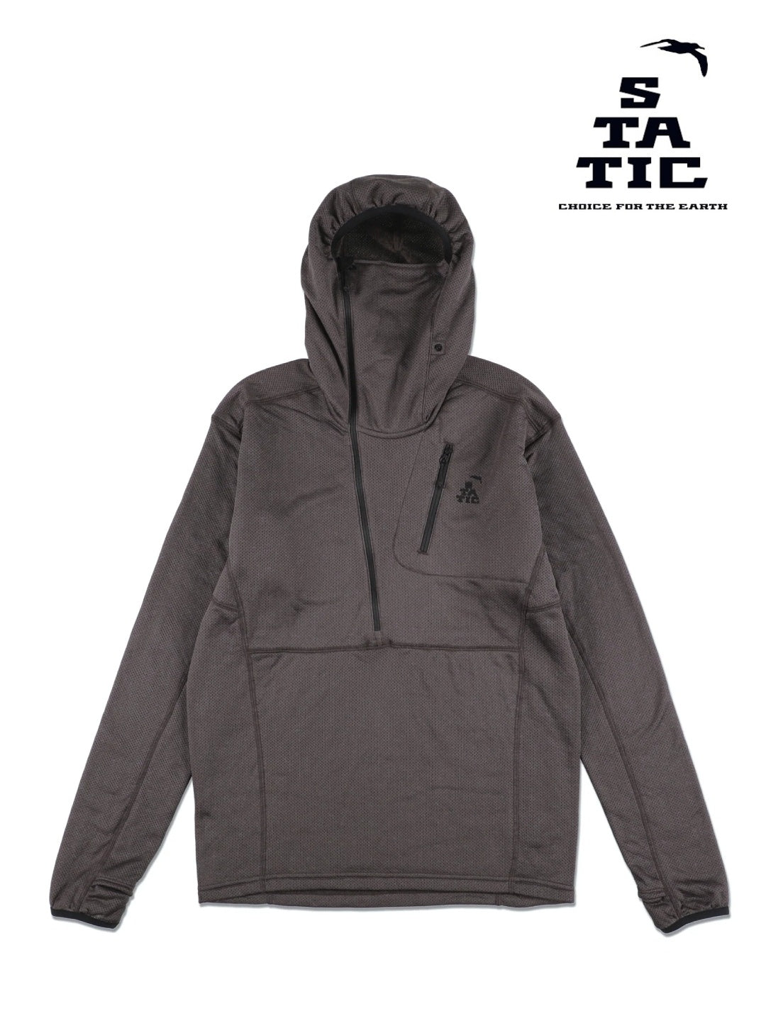 Adrift Half Zip Hoody 2.0 #Off Black [26500]｜STATIC