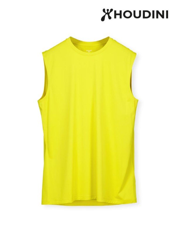 Men's Pace Air Tank #Be the Light Green [860021]｜HOUDINI【Outlet_30】