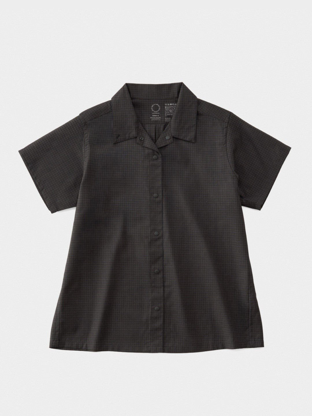 Women's Merino Short Sleeve Shirt #Blue Check｜山と道 – moderate