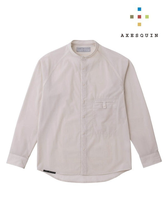 Soft shell band collar shirt #Hijiro [021067] | AXESQUIN