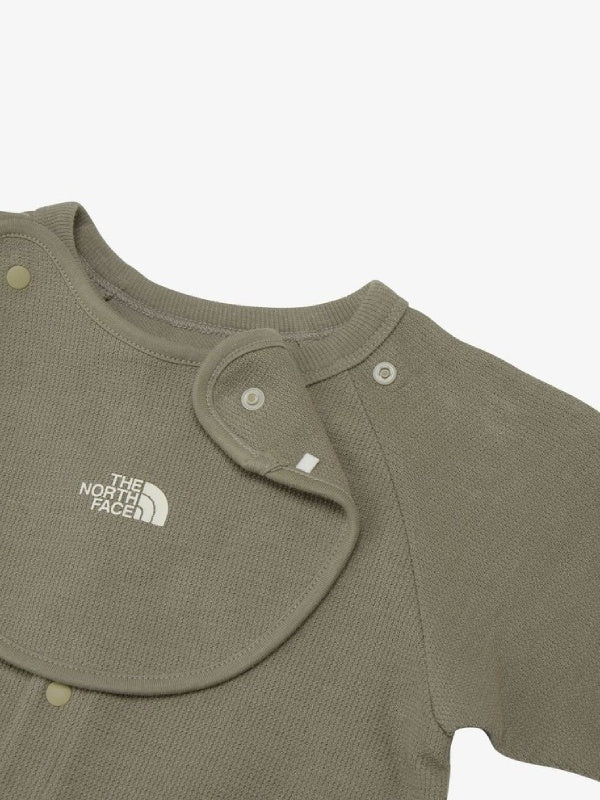 Baby L/S Rompers & 2P Bib #MR [NTB82402]｜THE NORTH FACE