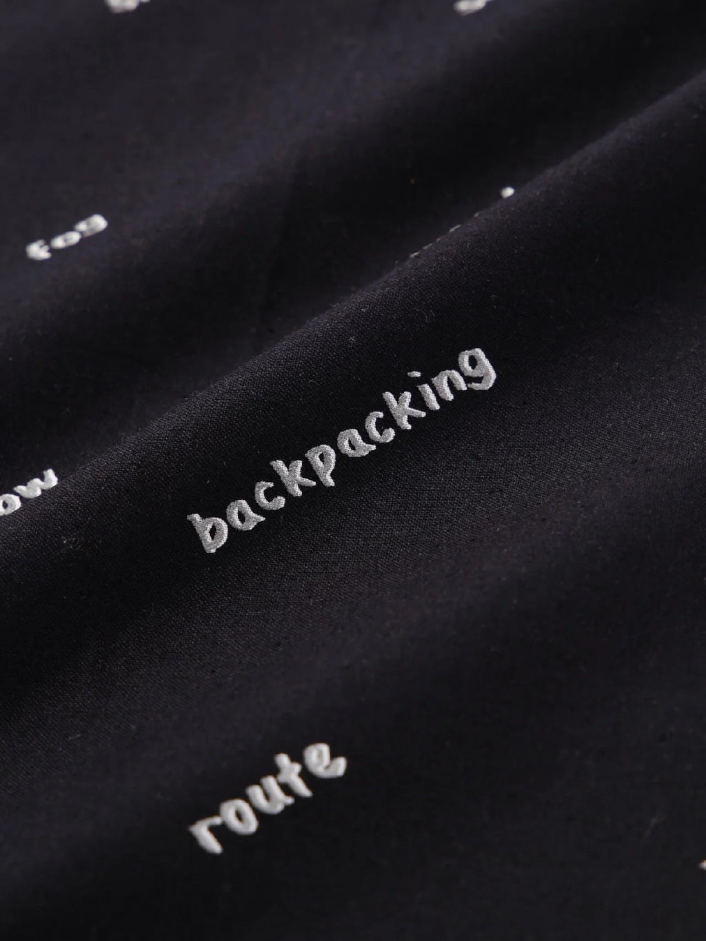 reflective words bandanna #Black [5987264]｜and wander