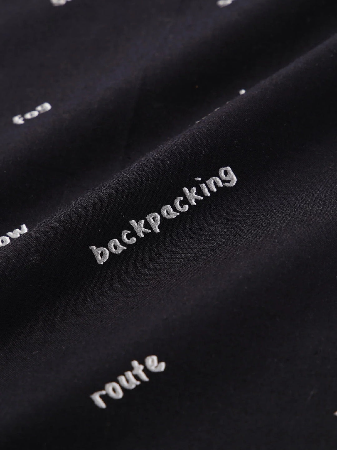 reflective words bandanna #Black [5987264]｜and wander