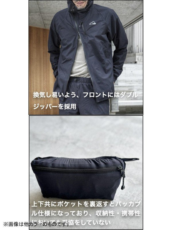 Up-Swing Rain Hoody #アイスグレー｜milestone